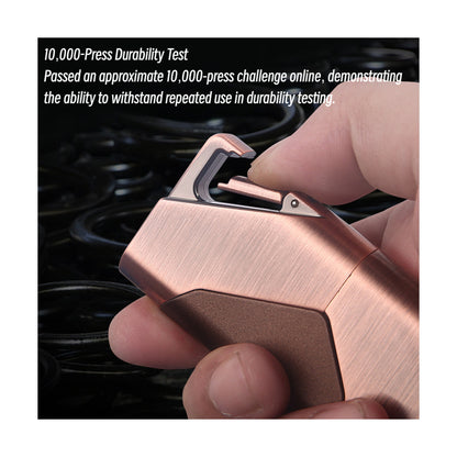 Honest Windproof Lighter, Metal Keychain Multi-Function Igniter for BBQ, Crafting, and Daily Use