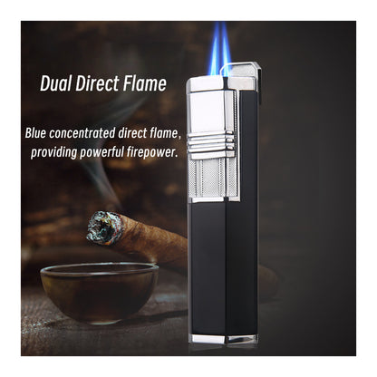 Honest 2025 Metal Precision Cutter Refillable Jet Torch Lighter Premium Business Gift Set for Moxibustion and Wellness Use