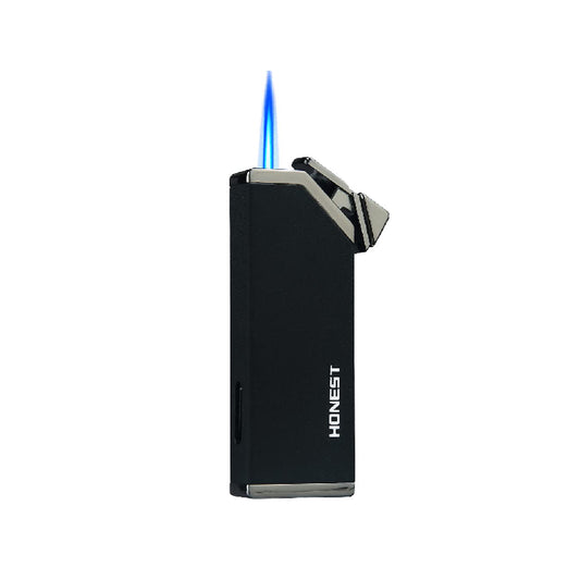 HONEST Jet Torch Cigar Lighter – Single Flame Windproof Butane Fuel Lighter