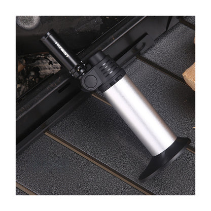 Honest Curved Metal Turbo Lighter – Windproof Refillable Torch, Small Welding Gun for Incense & Outdoor Camping Tools