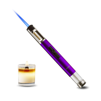 HONEST Refillable Butane Torch Lighter – Single Jet Flame for Candles, Grilling, BBQ, and Camping