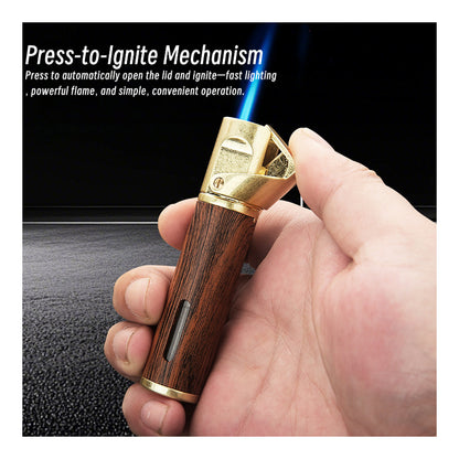 Honest 2025 New Windproof Refillable Lighter with Durable Metal Ashtray Gift Set for Home or Office