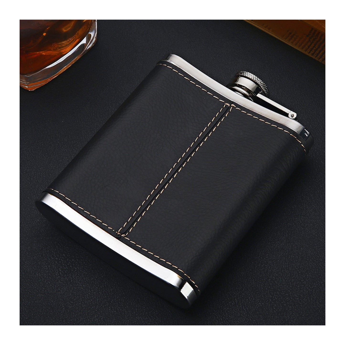 Honest Genuine 304 Stainless Steel Mini Hip Flask 7oz Portable Business Men’s Outdoor Pocket Liquor Flask