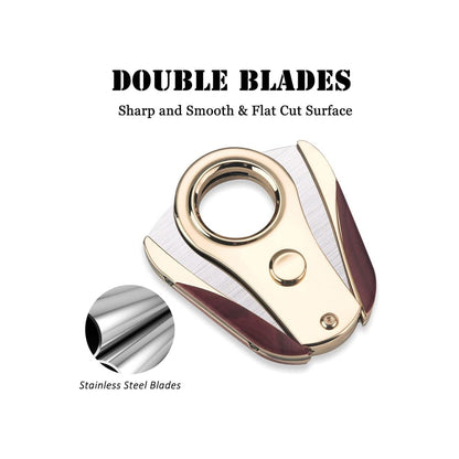 Honest Cigar Cutter Guillotine Stainless Steel Double Blade 26mm Cigar Diameter
