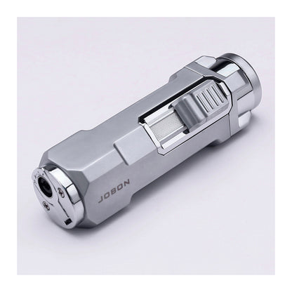 Metal Triple Jet Flame Windproof Refillable Lighter with Built-in Punch Tool