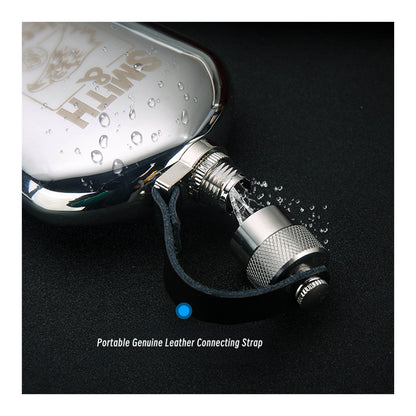 Honest Genuine German Style 5oz Portable 304 Stainless Steel Hip Flask Set for Spirits and Liquor