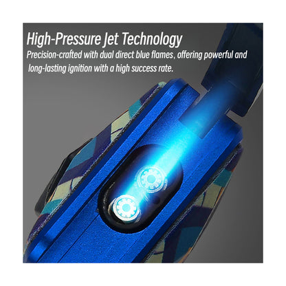 Honest Windproof Jet Torch Lighter Metal Refillable Gas Ignition Lighter for Moxibustion Use