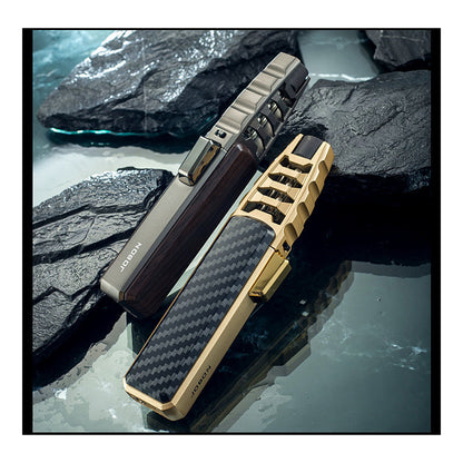 Windproof Blue Flame Butane Torch Lighter – Refillable Metal Jet Flame Tool for Baking, Cooking, and Custom Gifts