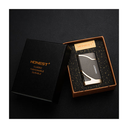 Honest Ultra-Slim Refillable Windproof Lighter with LED Light, Mini Creative Jet Lighter, Best-Selling Wholesale