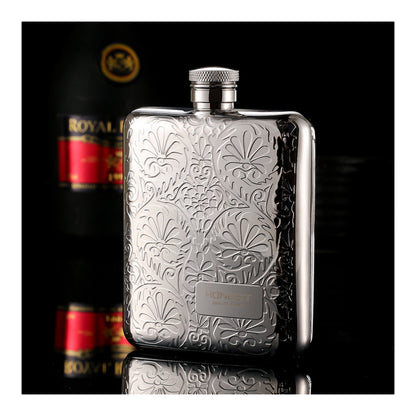 Honest Genuine 304 Stainless Steel Mini Liquor Flask Portable Outdoor Metal Hip Flask 6oz with Funnel