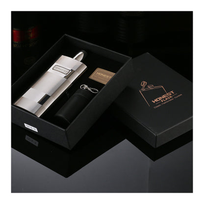 Honest 304 Stainless Steel 12oz Large Capacity Hip Flask Portable Outdoor Liquor Flask for Men with Drinking Cup