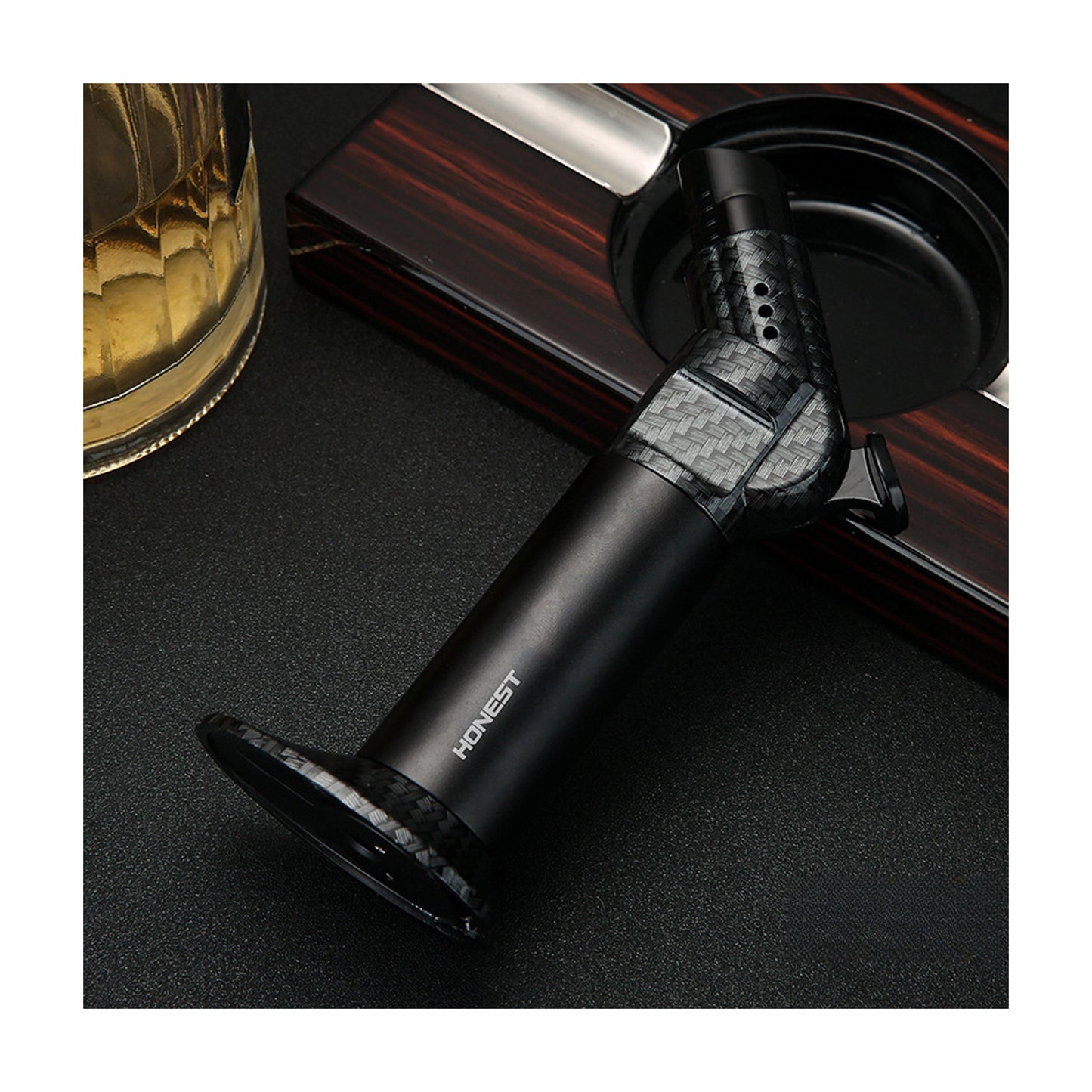 Honest Rechargeable Windproof Lighter, High-Temperature Torch for Professional Use, BBQ, and Crafting