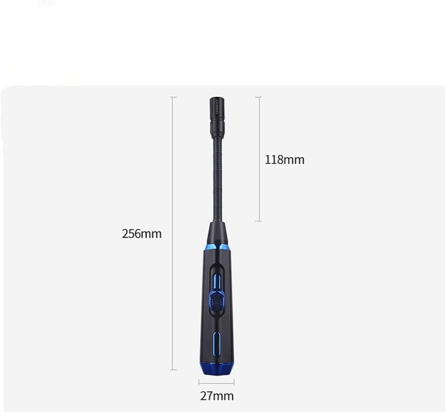 Honest Refillable Butane Lighter, Extra Long Jet Lighter, Multi-Purpose Lighter for Candle Camping (Butane not Included)