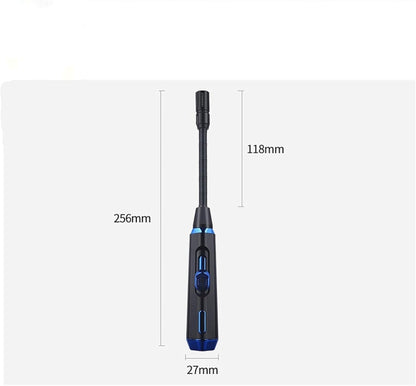 Honest Refillable Butane Lighter, Extra Long Jet Lighter, Multi-Purpose Lighter for Candle Camping (Butane not Included)