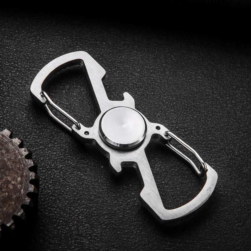 Honest Multifunctional Mini Fidget Spinner Stainless Steel Metal Keychain, Spiral Design Wholesale Best Seller