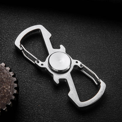 Honest Multifunctional Mini Fidget Spinner Stainless Steel Metal Keychain, Spiral Design Wholesale Best Seller