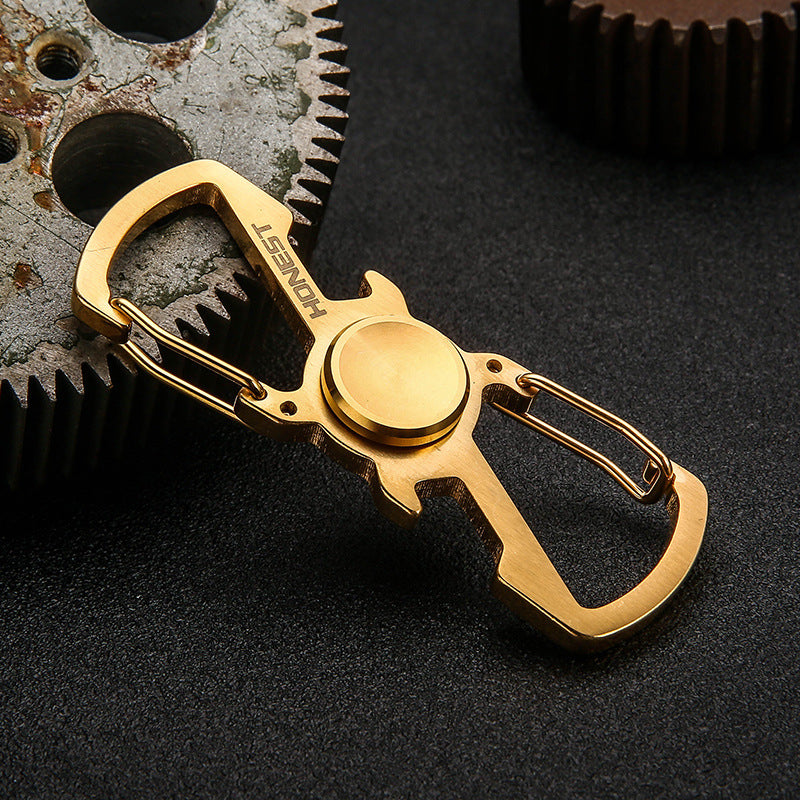 Honest Multifunctional Mini Fidget Spinner Stainless Steel Metal Keychain, Spiral Design Wholesale Best Seller