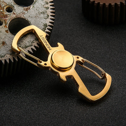Honest Multifunctional Mini Fidget Spinner Stainless Steel Metal Keychain, Spiral Design Wholesale Best Seller