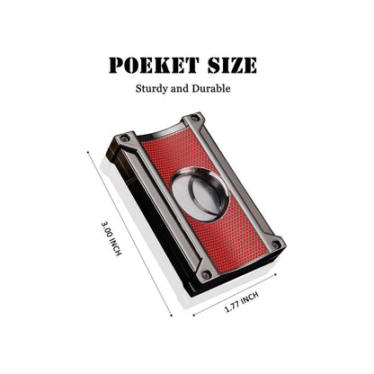 Honest Cigar Cutter Guillotine Stainless Steel Double Blade 20mm Cigar Diameter Guillotine Cigar Cutter