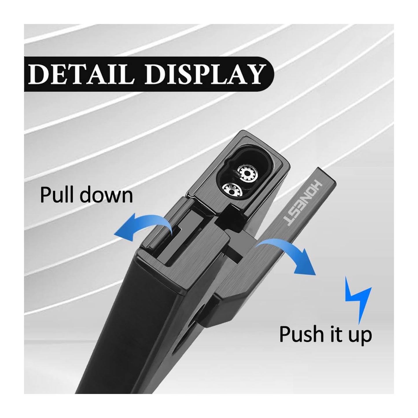 HONEST Mini Butane Torch Lighter - Refillable Double Flame with Visible Window, Adjustable Jet Flame - Perfect Gift for Men and Women (Butane Not Included)