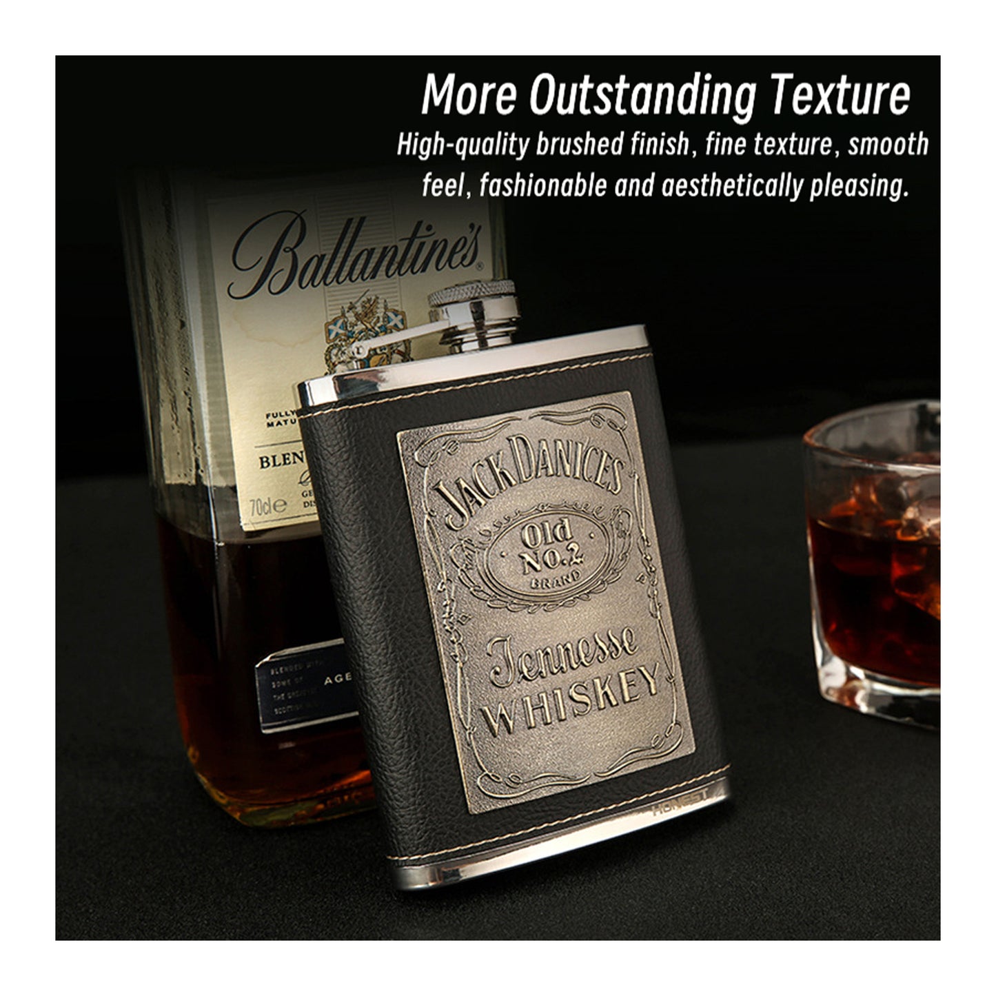 Honest Genuine 304 Stainless Steel Hip Flask Portable Outdoor 8oz Liquor Flask Russian Style Premium Quality