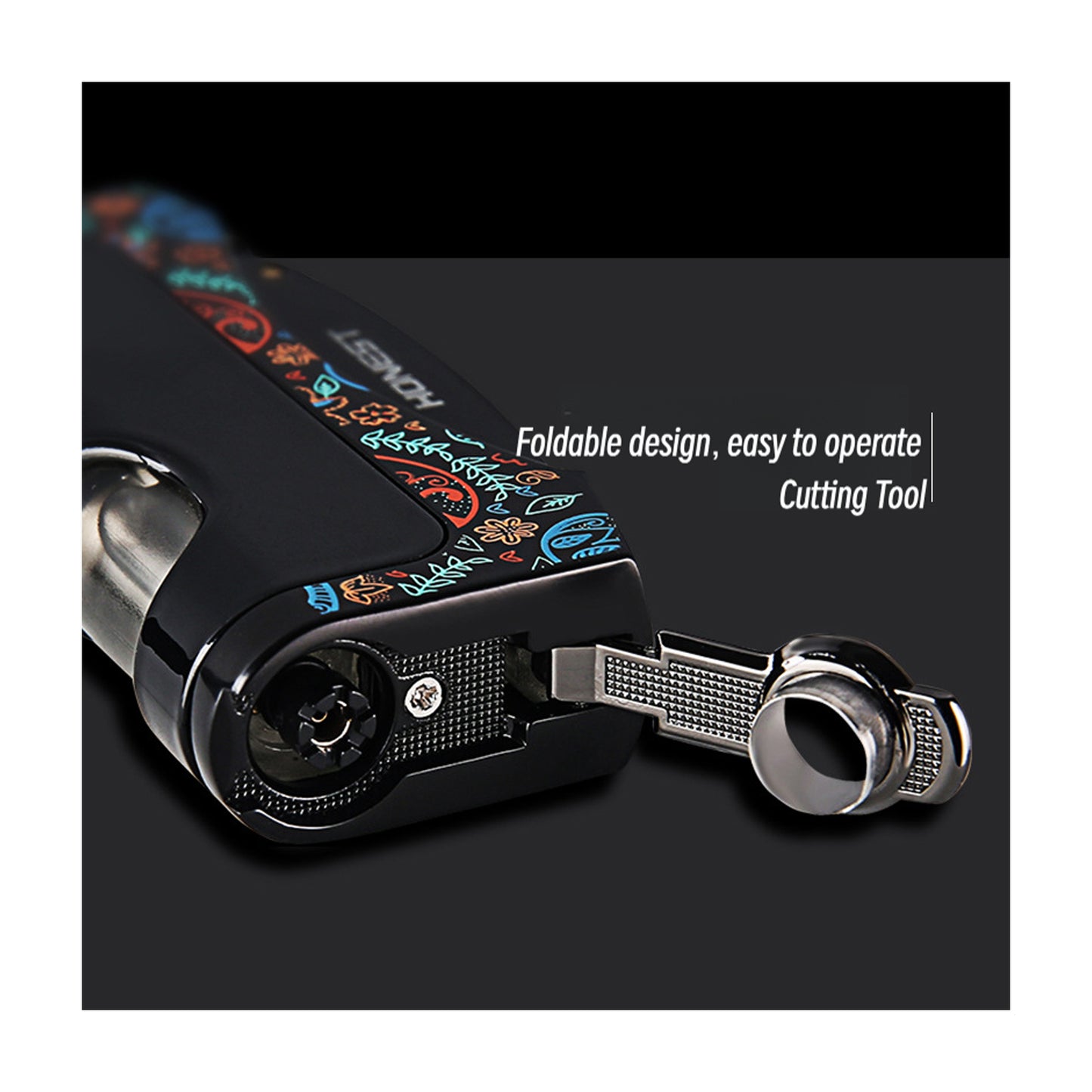 Honest Premium Creative Jet Flame Lighter Metal Refillable Lighter with Built-In Precision Cutter Tool