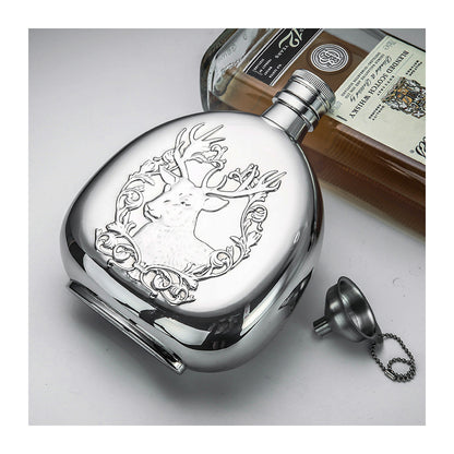 Honest 304 Stainless Steel Hip Flask 17oz Large Capacity Outdoor Liquor Flask Gift Set with Funnel