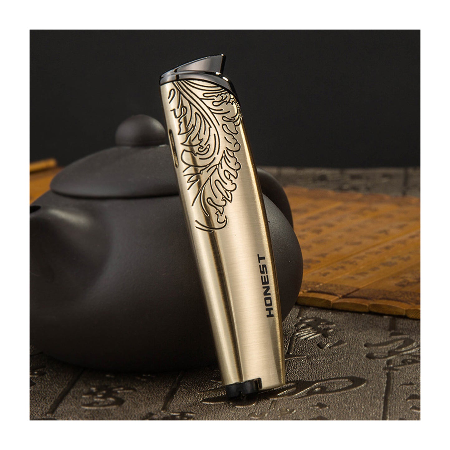 HONEST Original Creative Windproof Jet Flame Lighter Refillable Butane Outdoor Torch Lighter