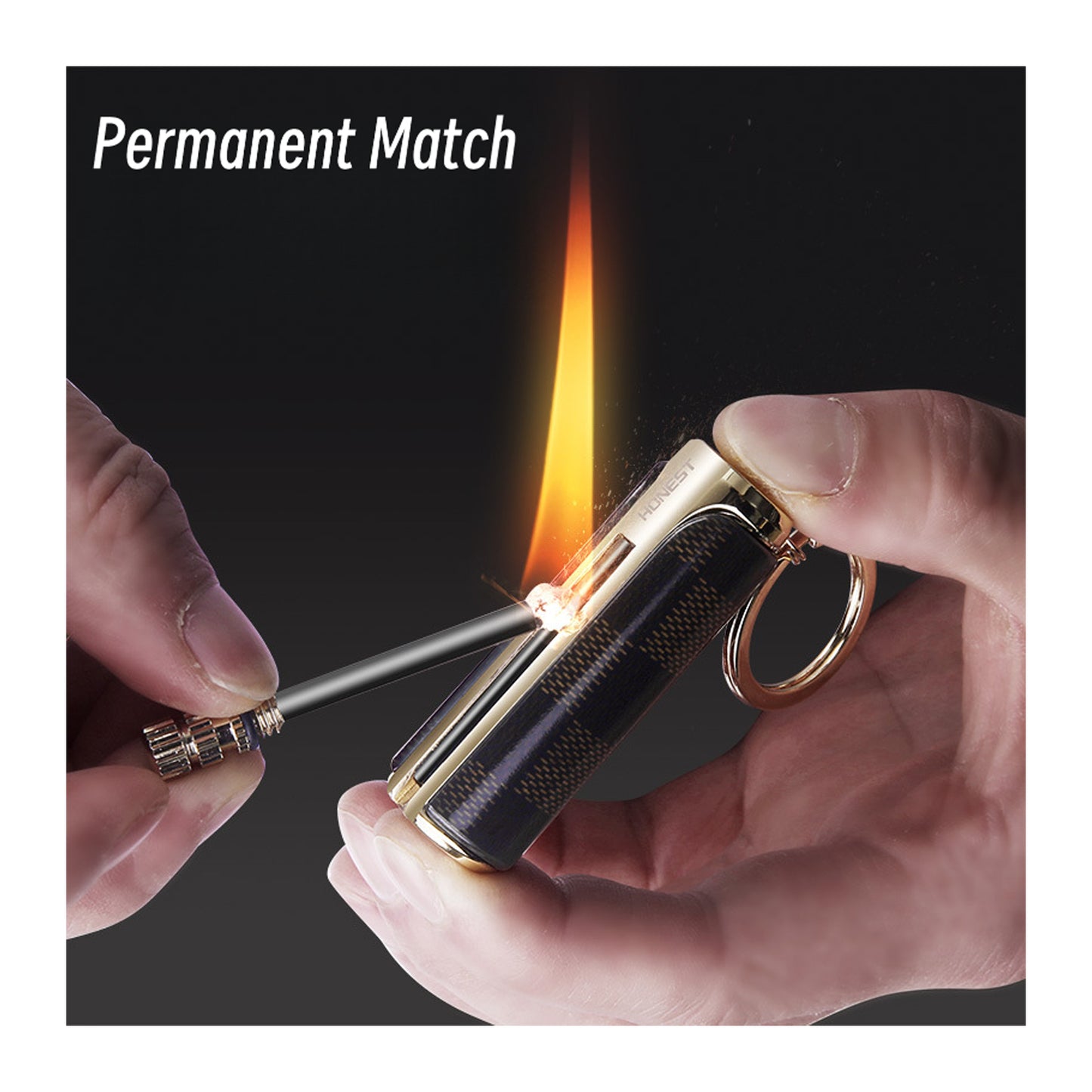 Honest New Creative Kerosene Match Lighter Portable Outdoor Refillable Lighter for Gift and Everyday Carry