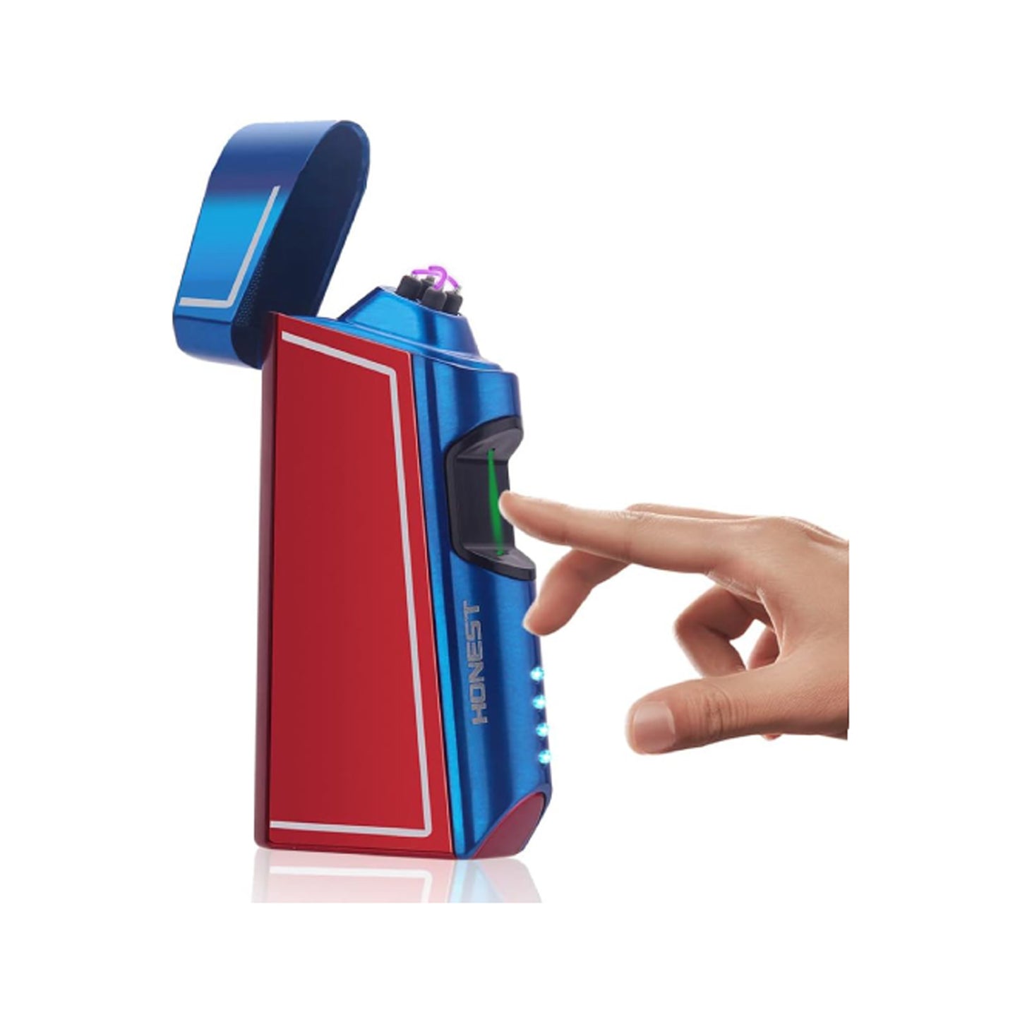 Windproof Arc Lighter – USB Rechargeable Plasma Ignition with LED Power Display, Smart Safety Protection, Sleek Metal Body, Long-Lasting Battery