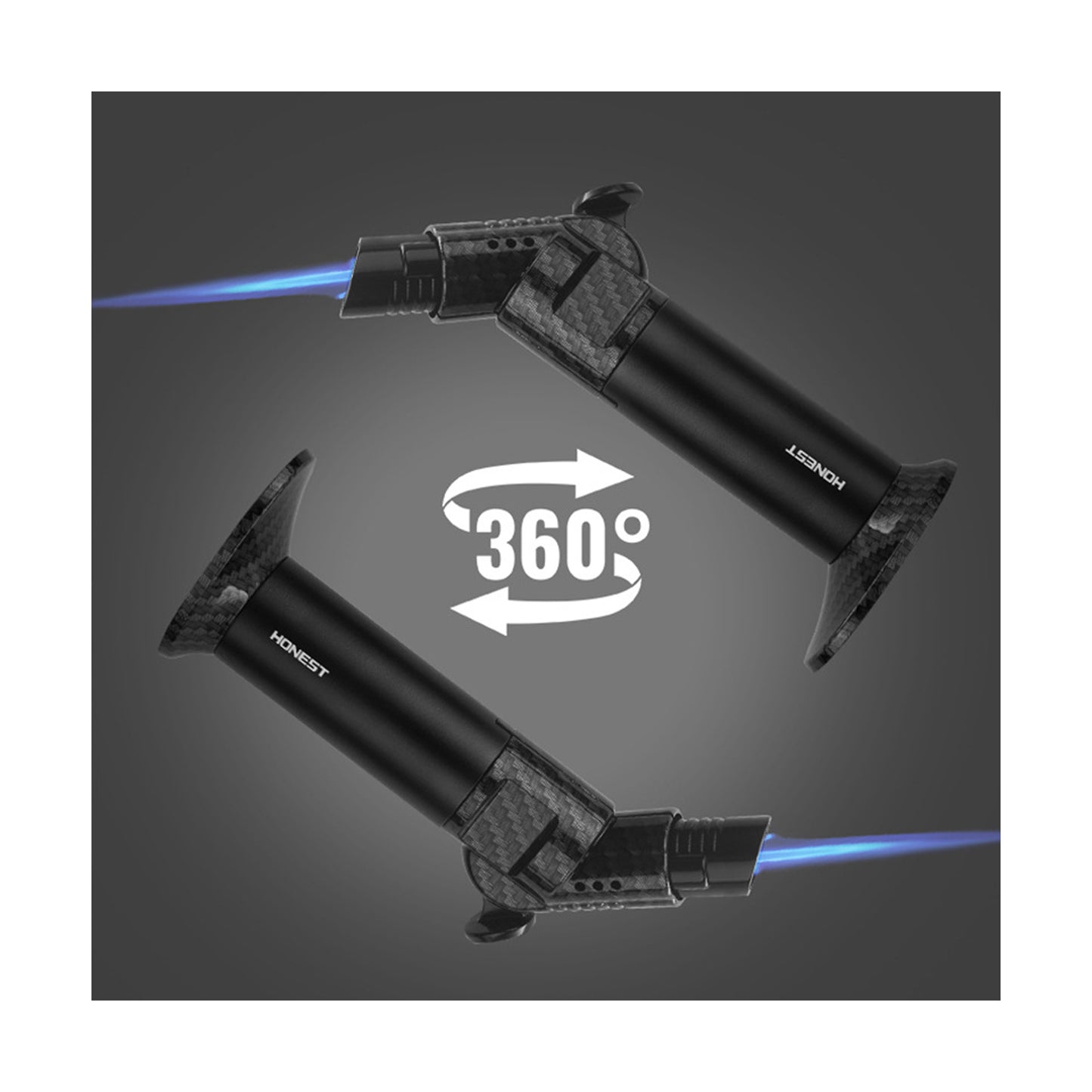 Honest Rechargeable Windproof Lighter, High-Temperature Torch for Professional Use, BBQ, and Crafting