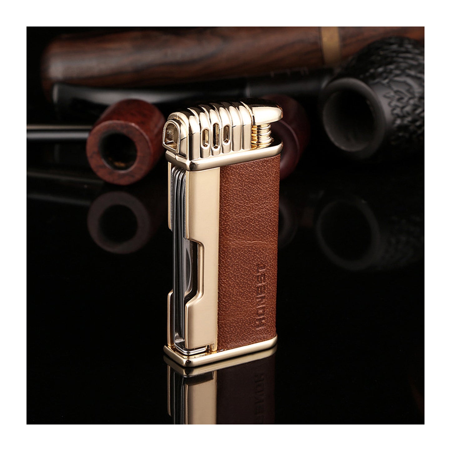 Honest Premium Multifunction Lighter Windproof Retro Refillable Flame Classic Vintage Gift for Men