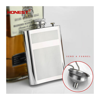 Honest 304 Stainless Steel 4oz 100ml Mini Hip Flask Portable Outdoor Pocket Liquor Flask Gift for Men and Women