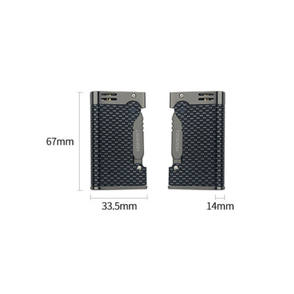 Honest Soft Flame Retro Kerosene Lighter, Side Push Ignition, refillable, Durable Metal Portable Lighter, high-end Gift for Men (Fuel not Included)