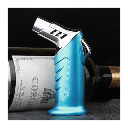 Portable Blue Flame Jet Torch Lighter for Cocktail Smoking and Outdoor Use