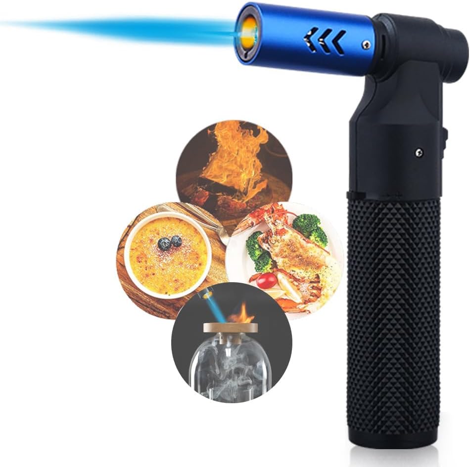 HONEST Adjustable Butane Blow Torch – Sleek Cooking Torch Lighter for Camping, Home Use, Welding, and Culinary Applications