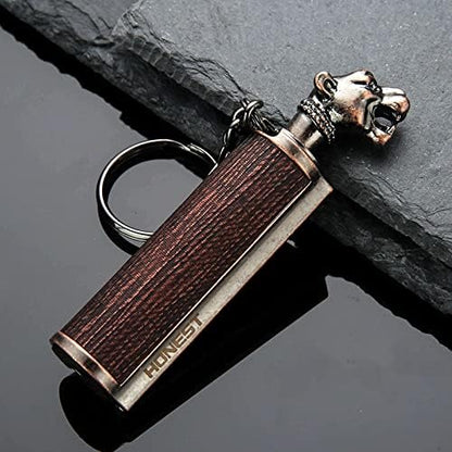 Honest Animal Shape Permanent Match, Waterproof EDC Fire Starter, 10000 Times Reusable Keychain Match Flint Fire Starter