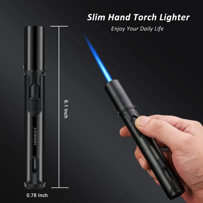 Honest Torch Lighters, Butane Lighters Refillable Single Jet Flame for Candle Grill BBQ Camping