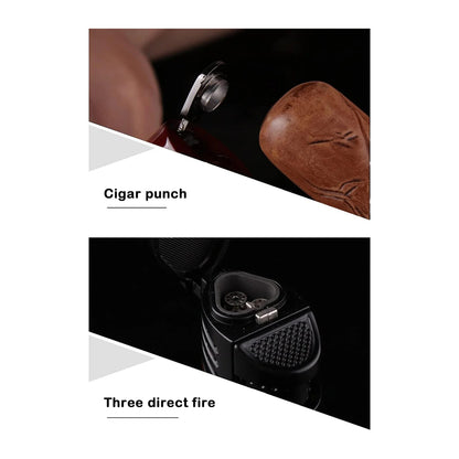 Honest Torch Windproof Lighters Adjustable Lighters Cigarros Refillable Easy to Use Lighter Portable Lighter Camping BBQ Kitchen
