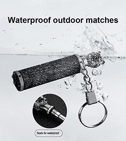 Honest Animal Shape Permanent Match, Waterproof EDC Fire Starter, 10000 Times Reusable Keychain Match Flint Fire Starter