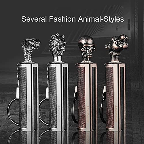 Honest Animal Shape Permanent Match, Waterproof EDC Fire Starter, 10000 Times Reusable Keychain Match Flint Fire Starter