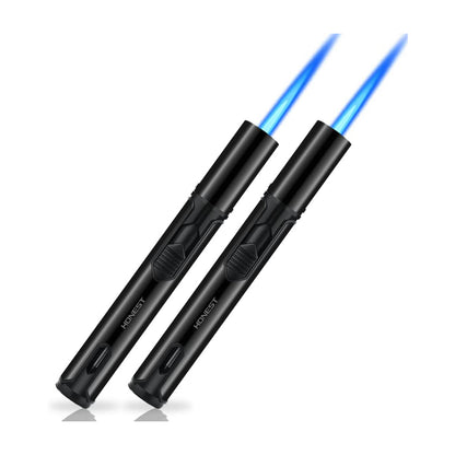 Refillable Butane Torch Lighter – Single Jet Flame Perfect for Candles, Grills, BBQ, and Camping