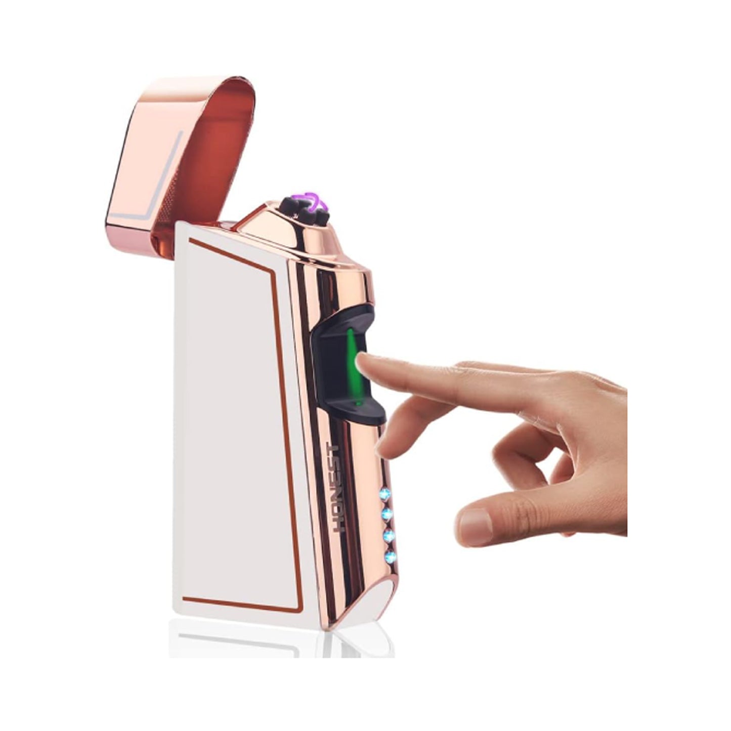 Windproof Arc Lighter – USB Rechargeable Plasma Ignition with LED Power Display, Smart Safety Protection, Sleek Metal Body, Long-Lasting Battery