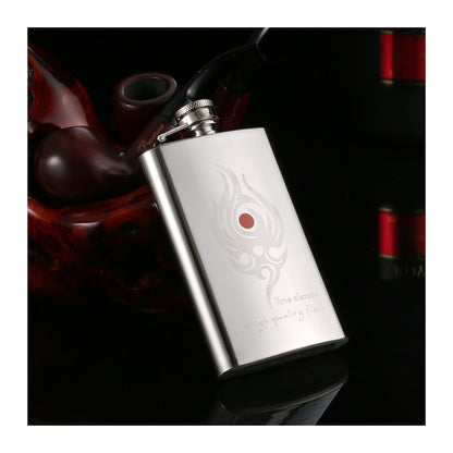 Honest 304 Stainless Steel Hip Flask 5 oz Portable Metal Liquor Flask for Men Outdoor Travel