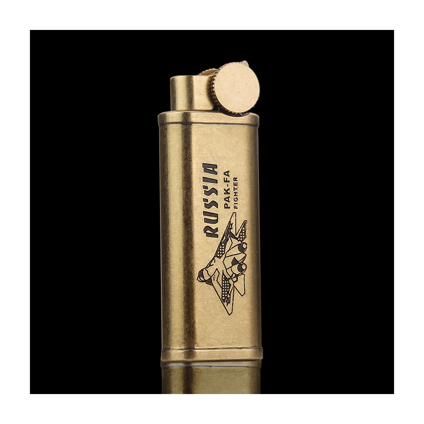 Honest Vintage Brass Refillable Butane Lighter Windproof Metal Flint Wheel Gas Lighter for Daily Use and Collection