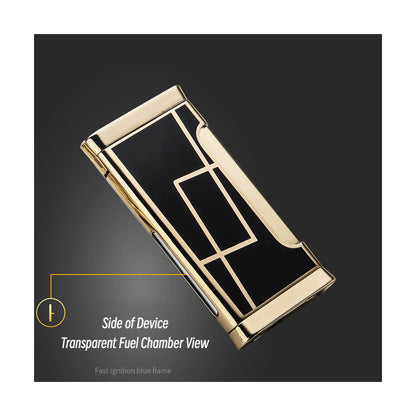 Honest Creative Jet Flame Lighter, Metal Butane Lighter with Unique Cutter, Stylish Accessories Set