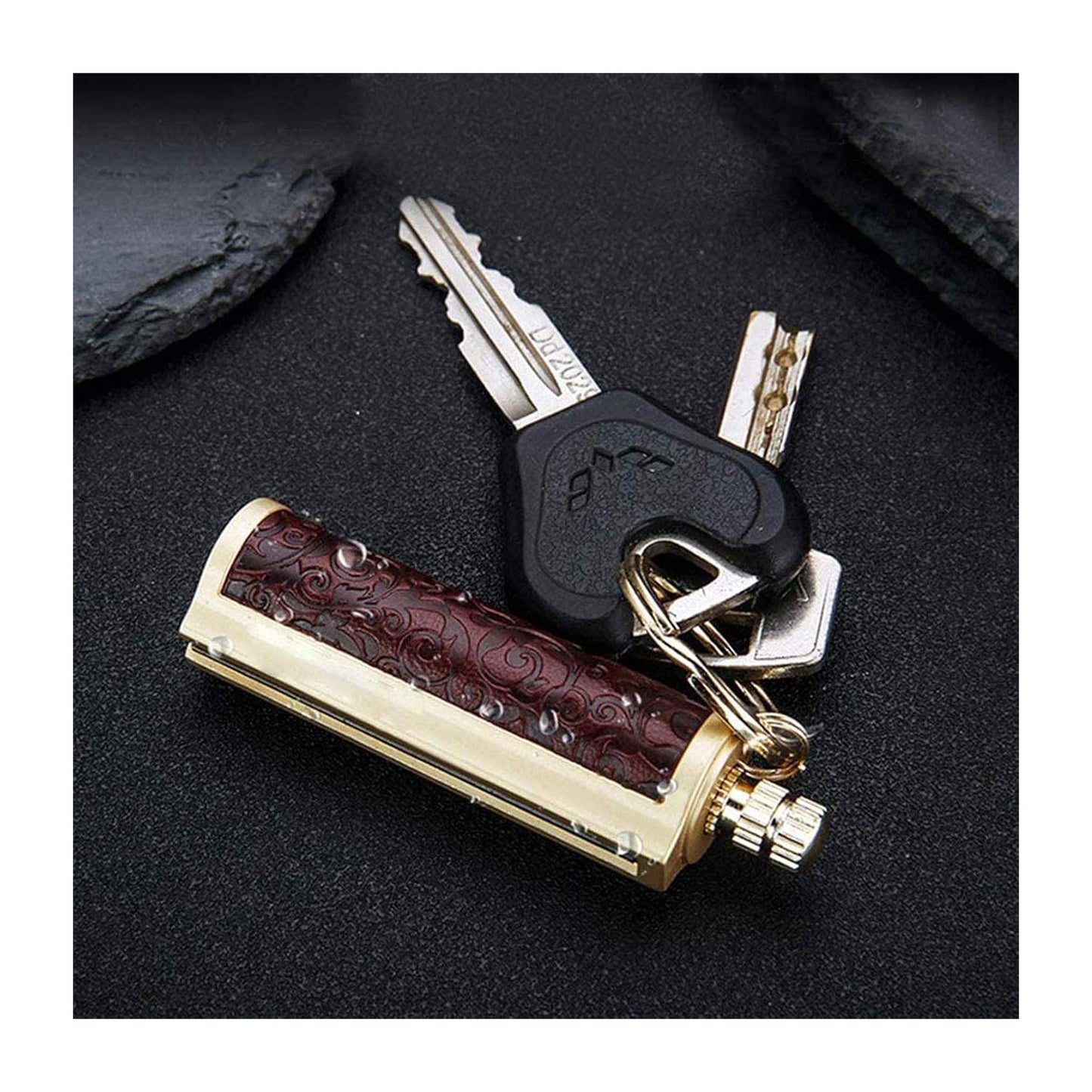 Honest Permanent Match,Keychain Matchstick Fire Starter Immortal Lighter,Flint Match Stick Kerosene Refillable Lighter for Outdoor Camping Survival