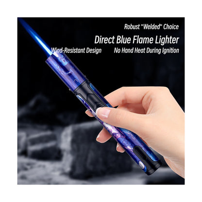 Honest Windproof Turbo Lighter – Moxibustion & Specialty Torch, Portable Outdoor High-Capacity Refillable Lighter"