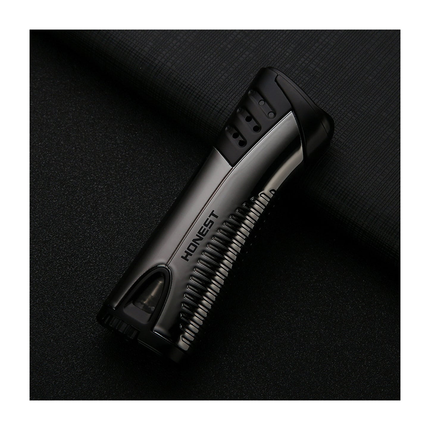 Honest Windproof Refillable Jet Flame Lighter Creative Metal Design Blue Flame Torch Lighter for Men Moxibustion Use Gift Smoking Accessories