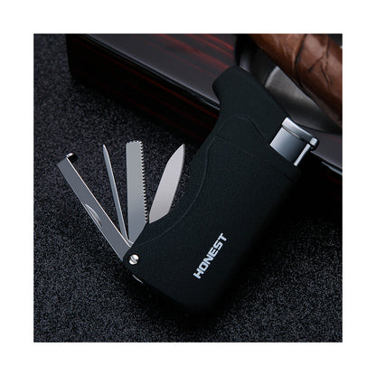 Honest Multi Function Cigarette Cigar Lighter Refillable Butane Gas Lighter with Pipe Tools